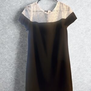 Karl Lagerfeld Black and White Midi Dress